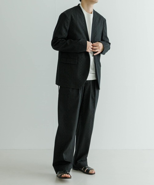 SEEALL（シーオール）の「SEEALL　CLASSIC NO COLLAR JACKET（その他アウター・メンズ・ブラック・4）」の7枚目の写真