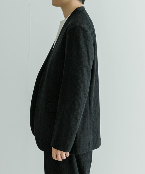 SEEALL（シーオール）の「SEEALL　CLASSIC NO COLLAR JACKET（その他アウター・メンズ・ブラック・4）」の9枚目の写真