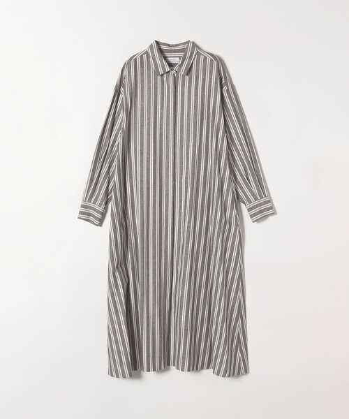 SHIPS any（シップス エニィ）の「SHIPS any:〈洗濯機可能〉リネン ミックス ストライプ シャツ ワンピース（シャツワンピース・レディース・オフホワイト/グレー/ベージュ・ONE SIZE）」の21枚目の写真