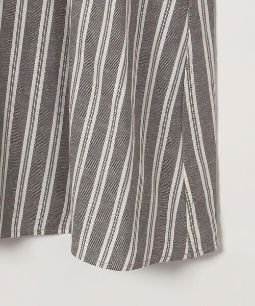 SHIPS any（シップス エニィ）の「SHIPS any:〈洗濯機可能〉リネン ミックス ストライプ シャツ ワンピース（シャツワンピース・レディース・オフホワイト/グレー/ベージュ・ONE SIZE）」の19枚目の写真