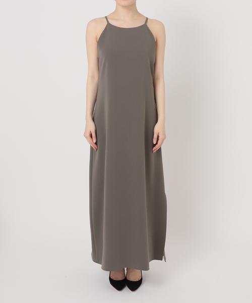 AP STUDIO ワンピース 2025ss 未使用 今期 AP STUDIO 2025SS スロープジャージーワンピース 黒