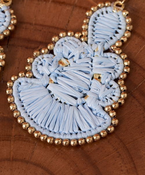 CIAOPANIC（チャオパニック）の「【Aguni/アグニ】ペーパービーズピアス（ピアス（両耳用）・レディース・サックスブルー・FREE）」の3枚目の写真