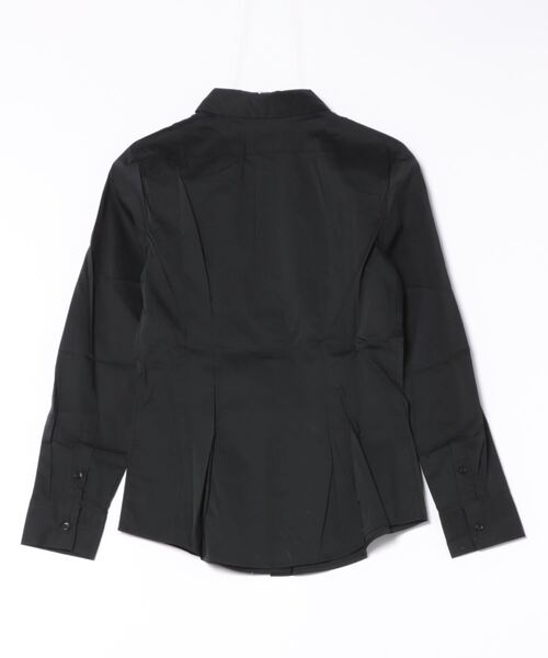 BENETTON (UNITED COLORS OF BENETTON)（ベネトンユナイテッドカラーズオブベネトン）の「ストレッチ長袖シャツ・ブラウス（シャツ/ブラウス・レディース・ブラック/ライトブルー/ホワイト・XX-SMALL/X-SMALL/SMALL/MEDIUM）」の4枚目の写真