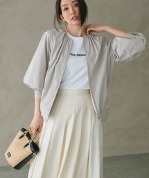 【洗える/撥水加工】ナイロン2WAYストレッチ  ブルゾン