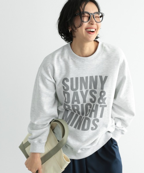 BARNYARDSTORM(バンヤードストーム)の「BARNYARDSTORM / SUNNYスウェット / マシンウォッシャブル(スウェット・レディース・ホワイト/ネイビー/グレー・FREE)」の4枚目の写真