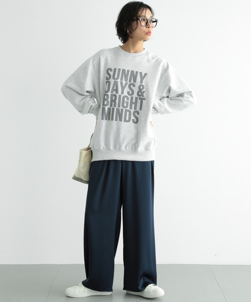 BARNYARDSTORM(バンヤードストーム)の「BARNYARDSTORM / SUNNYスウェット / マシンウォッシャブル(スウェット・レディース・ホワイト/ネイビー/グレー・FREE)」の5枚目の写真