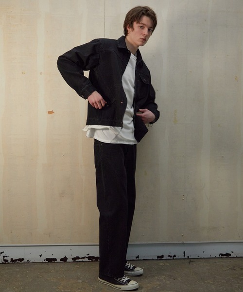 NUMBER (N)INE(ナンバーナイン)の「NUMBER (N)INE/ナンバーナイン DROP STITCHES DENIM JACKET(デニムジャケット・メンズ・インディゴブルー/ブラック・4/3/2)」の8枚目の写真