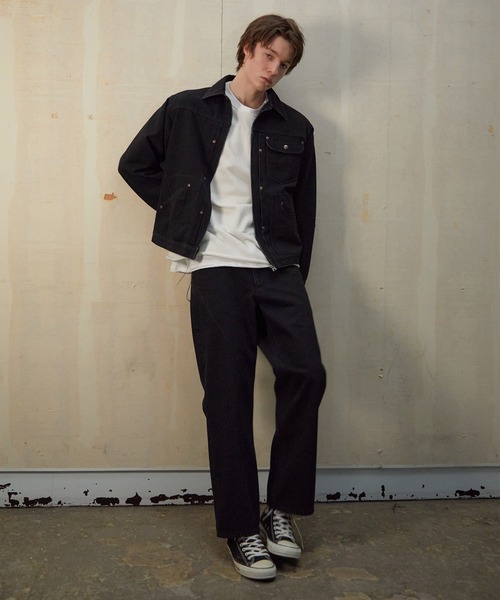 NUMBER (N)INE(ナンバーナイン)の「NUMBER (N)INE/ナンバーナイン DROP STITCHES DENIM JACKET(デニムジャケット・メンズ・インディゴブルー/ブラック・4/3/2)」の7枚目の写真