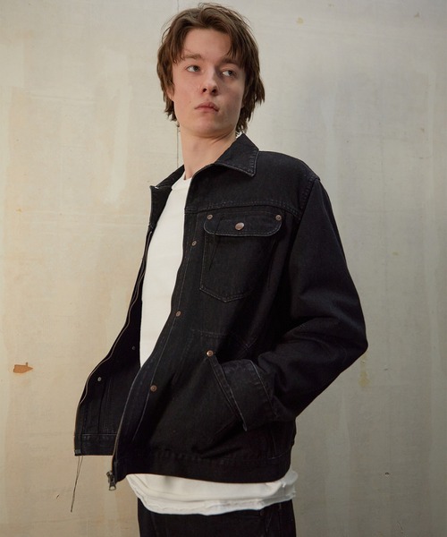 NUMBER (N)INE(ナンバーナイン)の「NUMBER (N)INE/ナンバーナイン DROP STITCHES DENIM JACKET(デニムジャケット・メンズ・インディゴブルー/ブラック・4/3/2)」の6枚目の写真