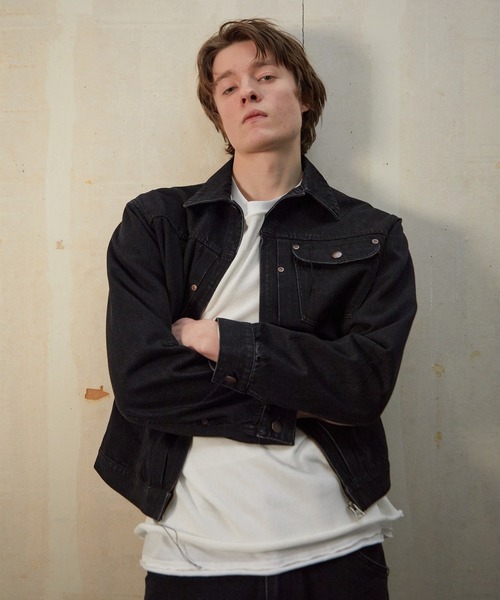 NUMBER (N)INE(ナンバーナイン)の「NUMBER (N)INE/ナンバーナイン DROP STITCHES DENIM JACKET(デニムジャケット・メンズ・インディゴブルー/ブラック・4/3/2)」の5枚目の写真