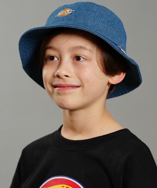 Dickies(ディッキーズ)の「Dickies/ディッキーズ キッズ ハット ICON-バケットHAT 80566100(ハット・キッズ・ブラック/ベージュ/インディゴブルー・FREE)」の1枚目の写真