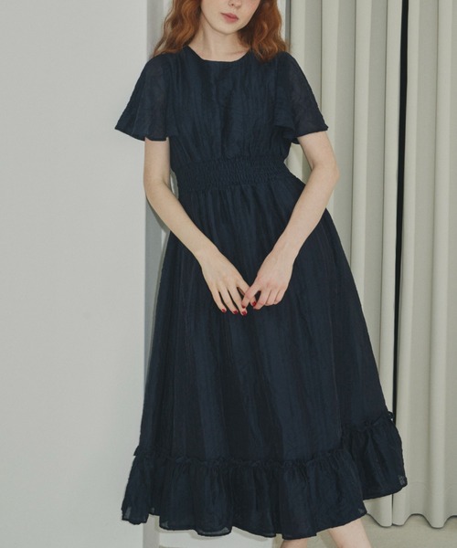 idem（イデム）の「washer lady dress/ワッシャーワンピース（ワンピース・レディース・ネイビー/ブラウン/アイボリー・FREE）」の17枚目の写真