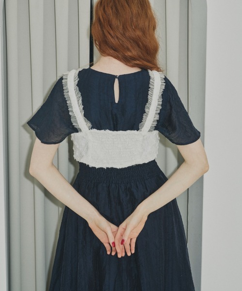 idem（イデム）の「washer lady dress/ワッシャーワンピース（ワンピース・レディース・ネイビー/ブラウン/アイボリー・FREE）」の18枚目の写真