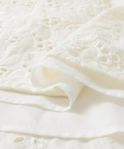 URBAN RESEARCH DOORS(アーバンリサーチドアーズ)の「パッチワークアイレットレースキャミワンピース(ワンピース・レディース・ブラック/オフホワイト・MEDIUM)」の16枚目の写真