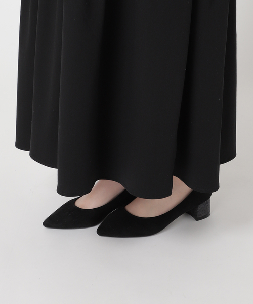 journal standard L'essage(ジャーナルスタンダードレサージュ)の「トリコットジャージーワンピース(ワンピース・レディース・ブラック/ネイビー・FREE)」の7枚目の写真