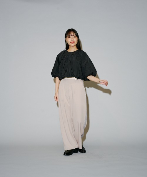 terrace(テラス)の「ナイロン シートギャザープルオーバー(その他トップス・レディース・ブラック/グレイッシュベージュ/グレー/オフホワイト・MEDIUM)」の21枚目の写真