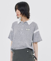A'GEM/9 × .kom 『ROMANTIC CROWN/ロマンティック クラウン』 4 BUTTON CLASSIC POLO SHIRT/クラシックポロシャツ