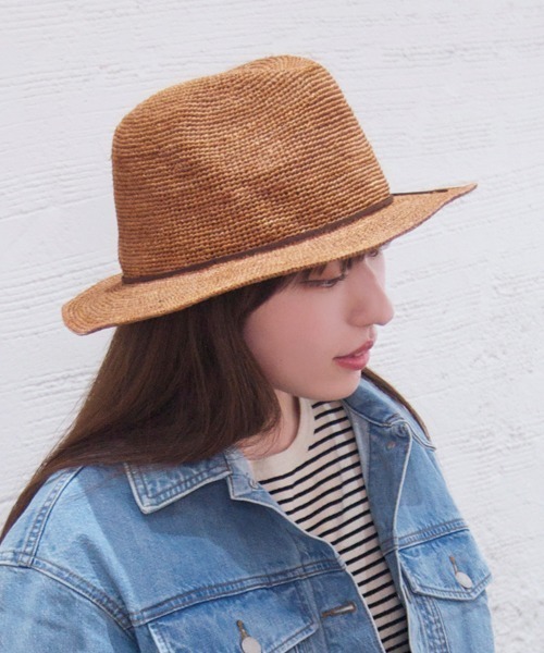 polcadot（ポルカドット）の「RAFFIA HAT/ラフィア ハット（ハット・レディース・ブラック/ベージュ/ブラウン・M/XL）」の7枚目の写真