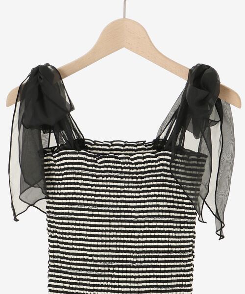 MAJESTIC LEGON（マジェスティックレゴン）の「カップ付肩リボンシャーリングキャミ（キャミソール・レディース・ピンク系その他2/アイボリー/ブルー系その他2/ブラック/ブラック系その他/イエロー系その他・MEDIUM）」の21枚目の写真