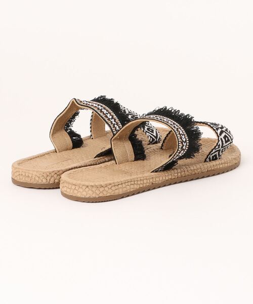 チャイハネ（チャイハネ）の「【チャイハネ】ボホラサンダル（サンダル・レディース・ブラック/ホワイト・ONESIZE）」の7枚目の写真