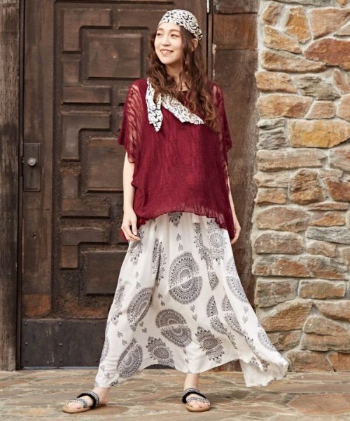 チャイハネ（チャイハネ）の「【チャイハネ】ボホラサンダル（サンダル・レディース・ブラック/ホワイト・ONESIZE）」の4枚目の写真