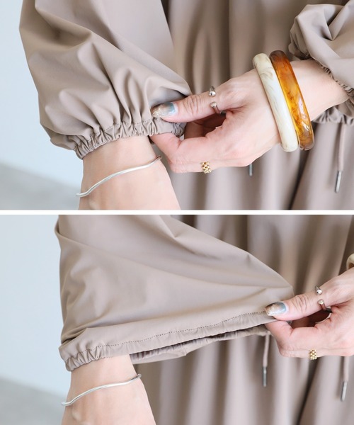 reca（レカ）の「UVカット  ラッシュガード ドロストプルオーバー（ラッシュガード・レディース・ブラック/モカ・L/M/S）」の16枚目の写真