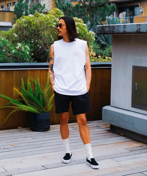 RVCA（ルーカ）の「RVCA メンズ SCRAWLS TANKTOP タンクトップ 【2024年夏モデル】/ルーカバックプリントマッスルタンク（タンクトップ・メンズ・ホワイト/ブラック/パープル・SMALL/MEDIUM/LARGE/X-LARGE）」の4枚目の写真