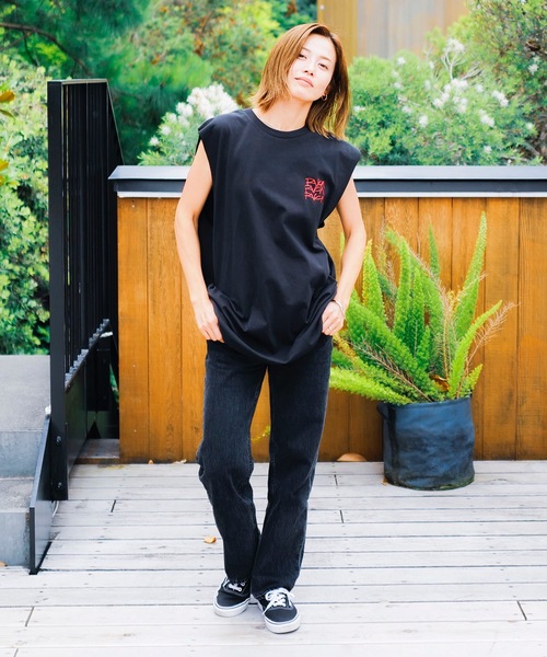 RVCA（ルーカ）の「RVCA メンズ SCRAWLS TANKTOP タンクトップ 【2024年夏モデル】/ルーカバックプリントマッスルタンク（タンクトップ・メンズ・ホワイト/ブラック/パープル・SMALL/MEDIUM/LARGE/X-LARGE）」の13枚目の写真