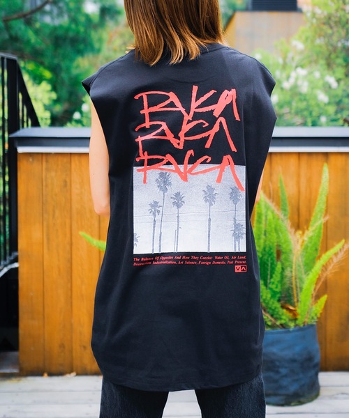 RVCA（ルーカ）の「RVCA メンズ SCRAWLS TANKTOP タンクトップ 【2024年夏モデル】/ルーカバックプリントマッスルタンク（タンクトップ・メンズ・ホワイト/ブラック/パープル・SMALL/MEDIUM/LARGE/X-LARGE）」の17枚目の写真