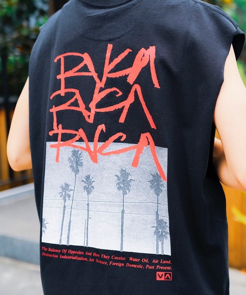 RVCA（ルーカ）の「RVCA メンズ SCRAWLS TANKTOP タンクトップ 【2024年夏モデル】/ルーカバックプリントマッスルタンク（タンクトップ・メンズ・ホワイト/ブラック/パープル・SMALL/MEDIUM/LARGE/X-LARGE）」の20枚目の写真
