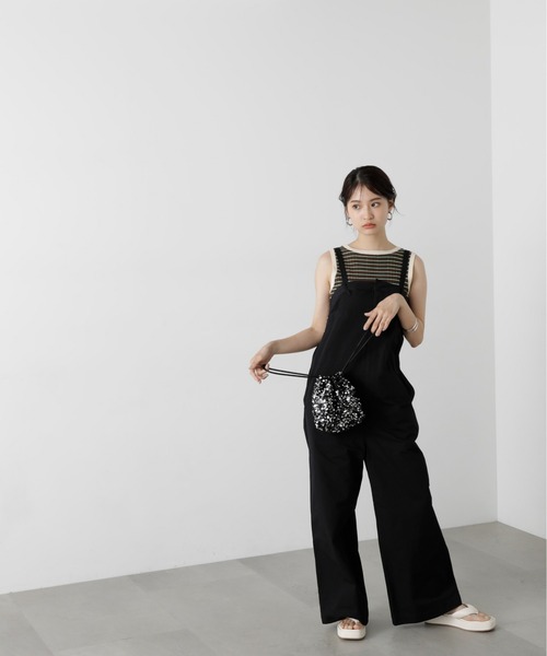 N.（N. Natural Beauty Basic）（エヌエヌナチュラルビューティーベーシック）の「◆バイカラーボーダーニットタンク（タンクトップ・レディース・ブラウン/ネイビー/ホワイト・MEDIUM）」の15枚目の写真