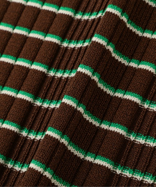 N.（N. Natural Beauty Basic）（エヌエヌナチュラルビューティーベーシック）の「◆バイカラーボーダーニットタンク（タンクトップ・レディース・ブラウン/ネイビー/ホワイト・MEDIUM）」の8枚目の写真