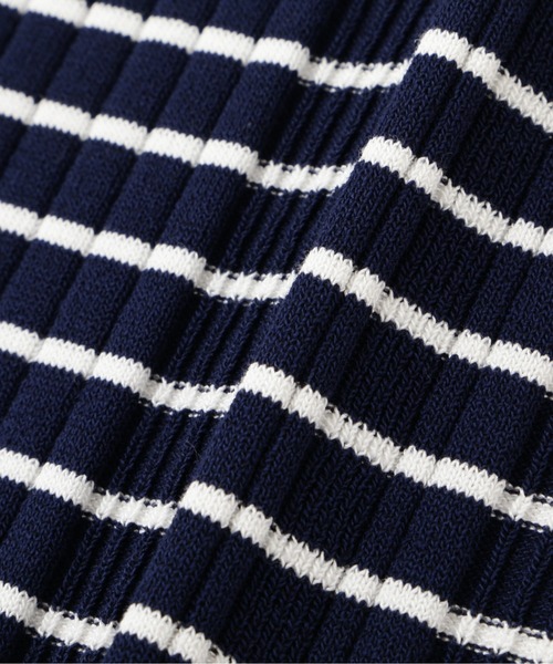 N.（N. Natural Beauty Basic）（エヌエヌナチュラルビューティーベーシック）の「◆バイカラーボーダーニットタンク（タンクトップ・レディース・ブラウン/ネイビー/ホワイト・MEDIUM）」の10枚目の写真