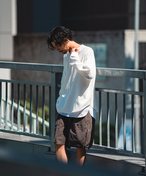 417 EDIFICE（フォーワンセブンエディフィス）の「サッカー カーゴショートパンツ（カーゴパンツ・メンズ・ブラック/ベージュ・MEDIUM/LARGE）」の3枚目の写真