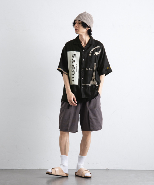 417 EDIFICE（フォーワンセブンエディフィス）の「サッカー カーゴショートパンツ（カーゴパンツ・メンズ・ブラック/ベージュ・MEDIUM/LARGE）」の15枚目の写真