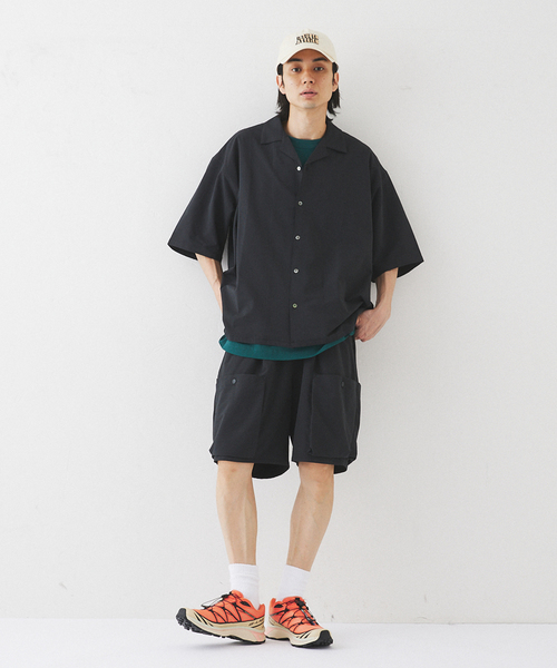 417 EDIFICE（フォーワンセブンエディフィス）の「サッカー カーゴショートパンツ（カーゴパンツ・メンズ・ブラック/ベージュ・MEDIUM/LARGE）」の16枚目の写真