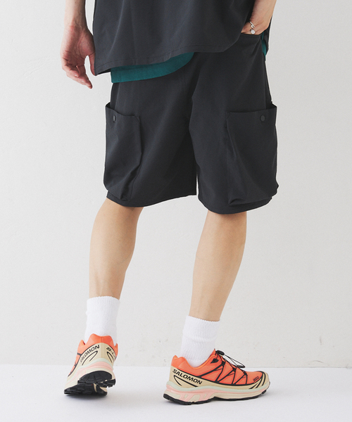 417 EDIFICE（フォーワンセブンエディフィス）の「サッカー カーゴショートパンツ（カーゴパンツ・メンズ・ブラック/ベージュ・MEDIUM/LARGE）」の21枚目の写真