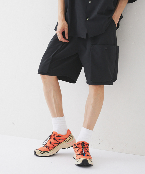 417 EDIFICE（フォーワンセブンエディフィス）の「サッカー カーゴショートパンツ（カーゴパンツ・メンズ・ブラック/ベージュ・MEDIUM/LARGE）」の22枚目の写真