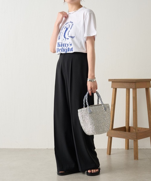 COLLAGE GALLARDAGALANTE（コラージュガリャルダガランテ）の「Africansquare/シルバーサイザルバッグ（トートバッグ・レディース・シルバー・FREE）」の8枚目の写真