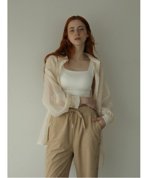 AMAIL（アマイル）の「Almond milk shirt（シャツ/ブラウス・レディース・ブラック/ベージュ/アイボリー・FREE）」の19枚目の写真