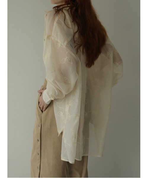 AMAIL（アマイル）の「Almond milk shirt（シャツ/ブラウス・レディース・ブラック/ベージュ/アイボリー・FREE）」の22枚目の写真