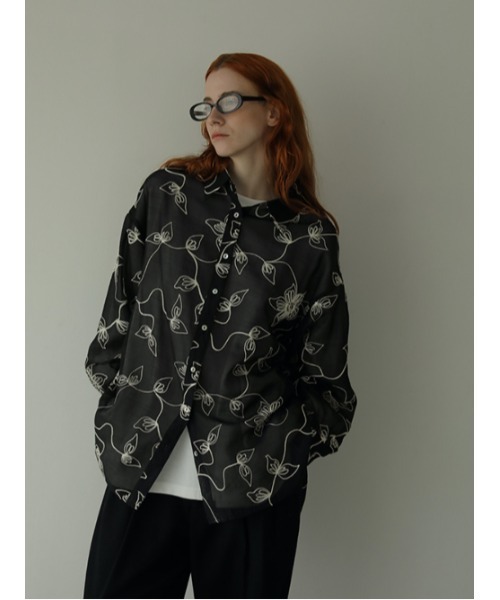 AMAIL（アマイル）の「Almond milk shirt（シャツ/ブラウス・レディース・ブラック/ベージュ/アイボリー・FREE）」の13枚目の写真