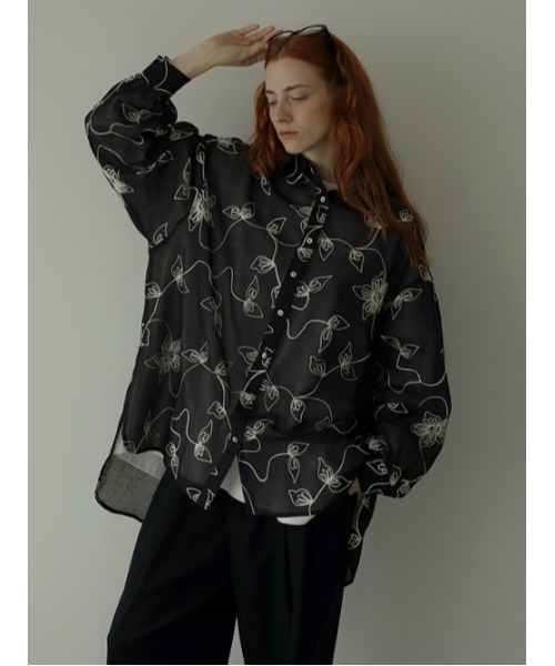 AMAIL（アマイル）の「Almond milk shirt（シャツ/ブラウス・レディース・ブラック/ベージュ/アイボリー・FREE）」の15枚目の写真