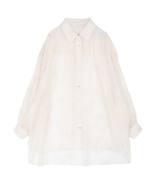 AMAIL（アマイル）の「Almond milk shirt（シャツ/ブラウス・レディース・ブラック/ベージュ/アイボリー・FREE）」の5枚目の写真