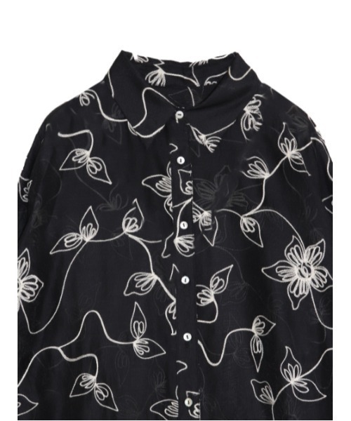 AMAIL（アマイル）の「Almond milk shirt（シャツ/ブラウス・レディース・ブラック/ベージュ/アイボリー・FREE）」の9枚目の写真