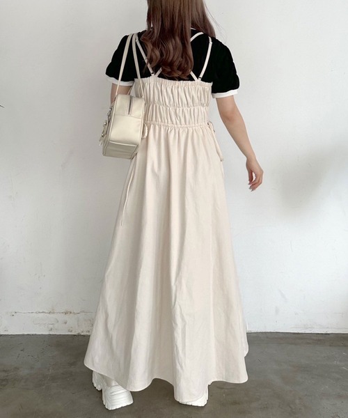 OLIVE des OLIVE(オリーブデオリーブ)の「フロントジップキャミワンピース(ワンピース・レディース・ボルドー/アイボリー/ブラック系その他・FREE)」の13枚目の写真