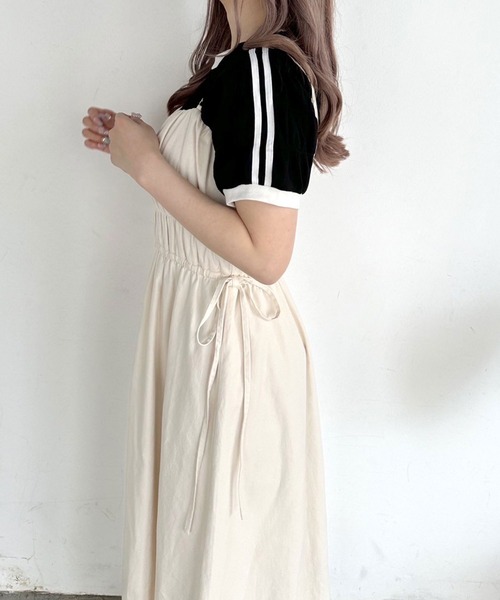 OLIVE des OLIVE(オリーブデオリーブ)の「フロントジップキャミワンピース(ワンピース・レディース・ボルドー/アイボリー/ブラック系その他・FREE)」の15枚目の写真