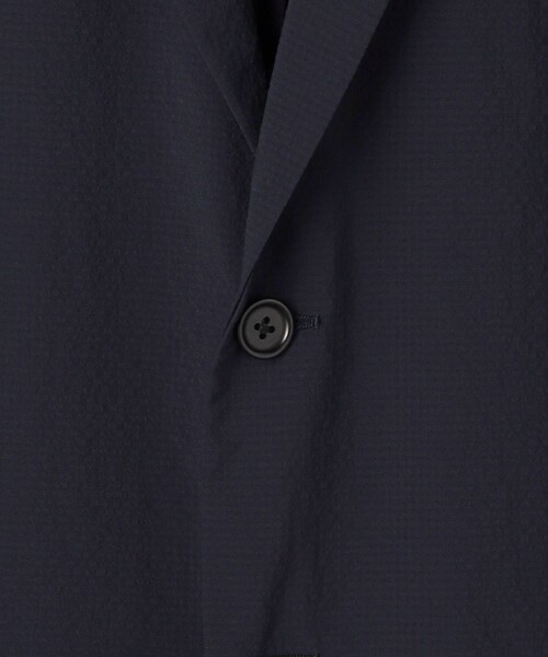 UNITED ARROWS（ユナイテッドアローズ）の「シアサッカー シングル２ボタン ジャケット COZY -撥水・ウォッシャブル・ストレッチ・防しわ性（着用しわ）-（テーラードジャケット・メンズ・ダークグリーン/ネイビー・XL/L/M/S/XXL）」の19枚目の写真