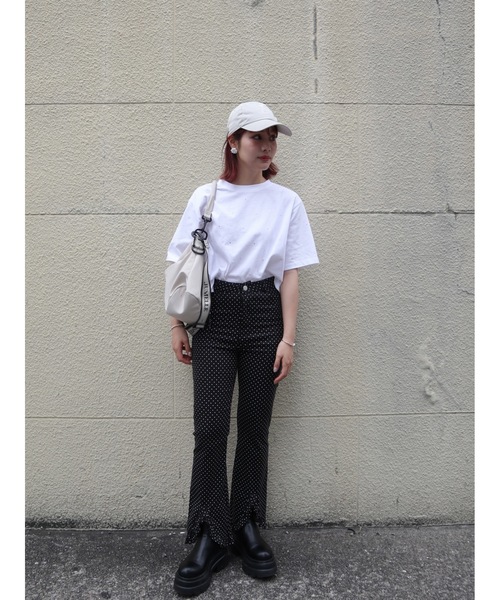 JUMELLE(ジュメロ)の「stone cropped T(Tシャツ/カットソー・レディース・ホワイト/ブラック・MEDIUM)」の17枚目の写真