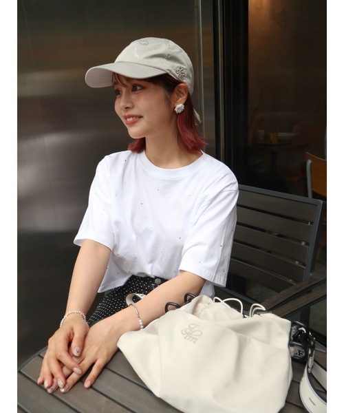 JUMELLE(ジュメロ)の「stone cropped T(Tシャツ/カットソー・レディース・ホワイト/ブラック・MEDIUM)」の22枚目の写真